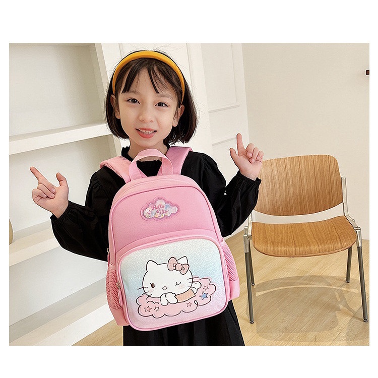 Tas Ransel Hello Kitty Glitter Cloud TR014 anak perempuan paud tk sd tas punggung backpack