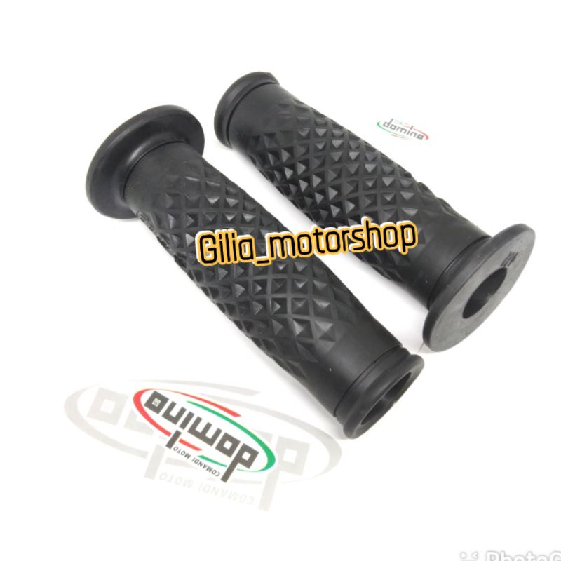 Handgrip Grip Model Daytona Grill Domino Karet Premium variasi Motor Black Edition