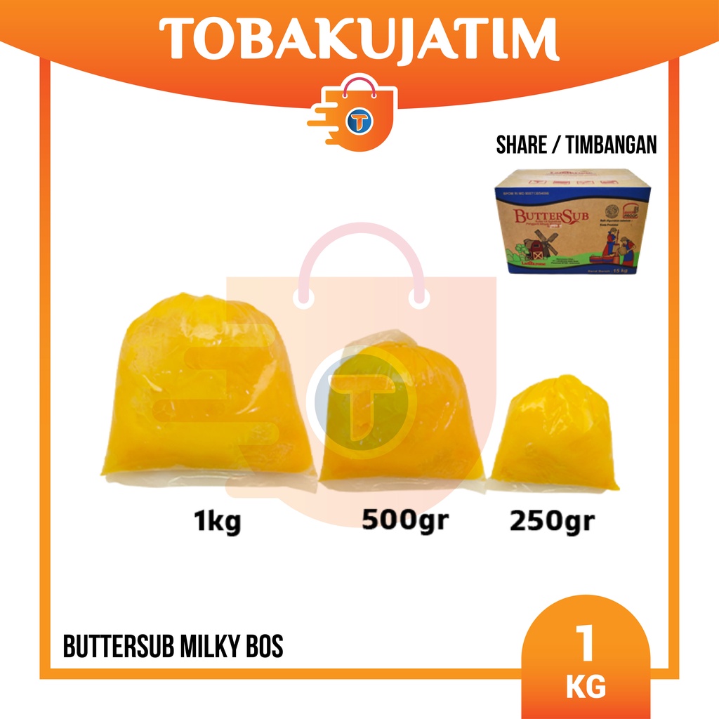 Jual Buttersub Butter sub Milky BOS Roombutter Margarin Margarine 1kg
