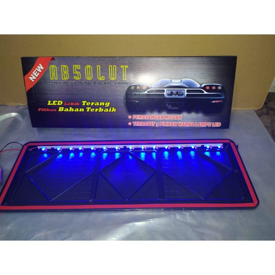 Tatakan Dudukan Plat Nomor Absolut 1 Warna | TATAKAN PLAT NOMOR MIKA | TATAKAN PLAT MOMOR MOBIL | TA