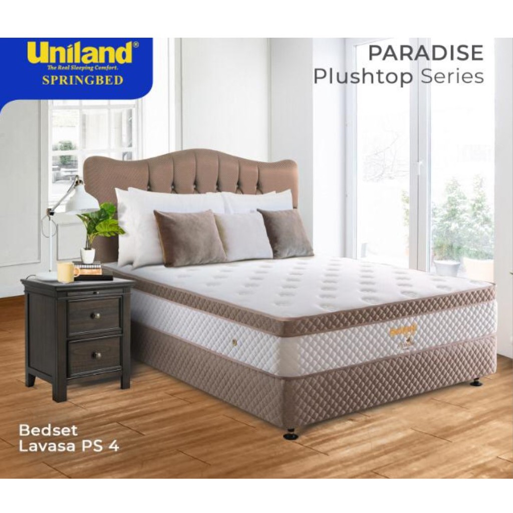Uniland Springbed Lavasa Plushtop Paradise Kasur Set