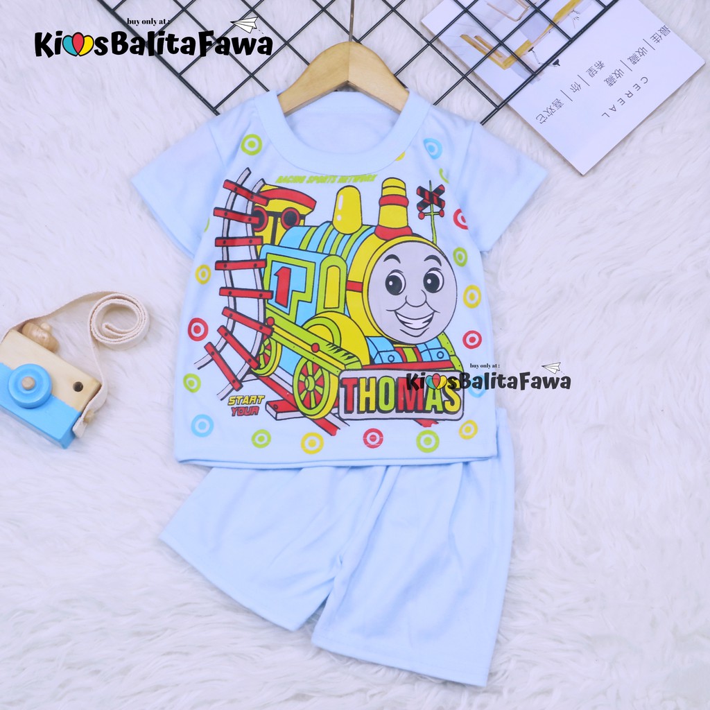 Saka Baby Setelan Uk. Bayi 0-12 Bulan / Born Baju Tidur Anak Lengan Pendek Perempuan Laki Pakaian