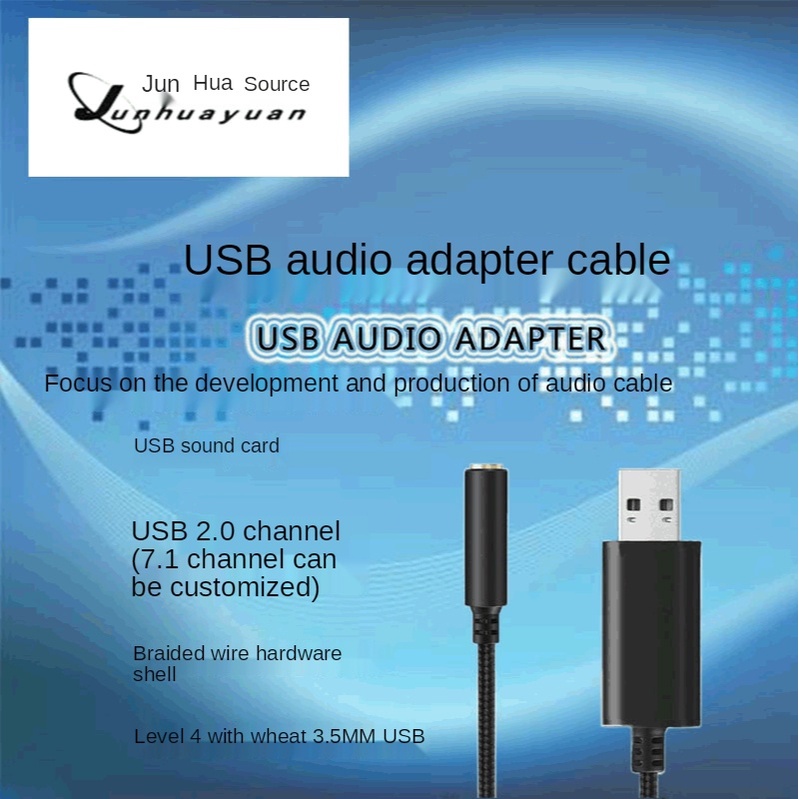 [ USB headset microphone external sound card Converter Compatible with  laptops and tablets PS4 ]