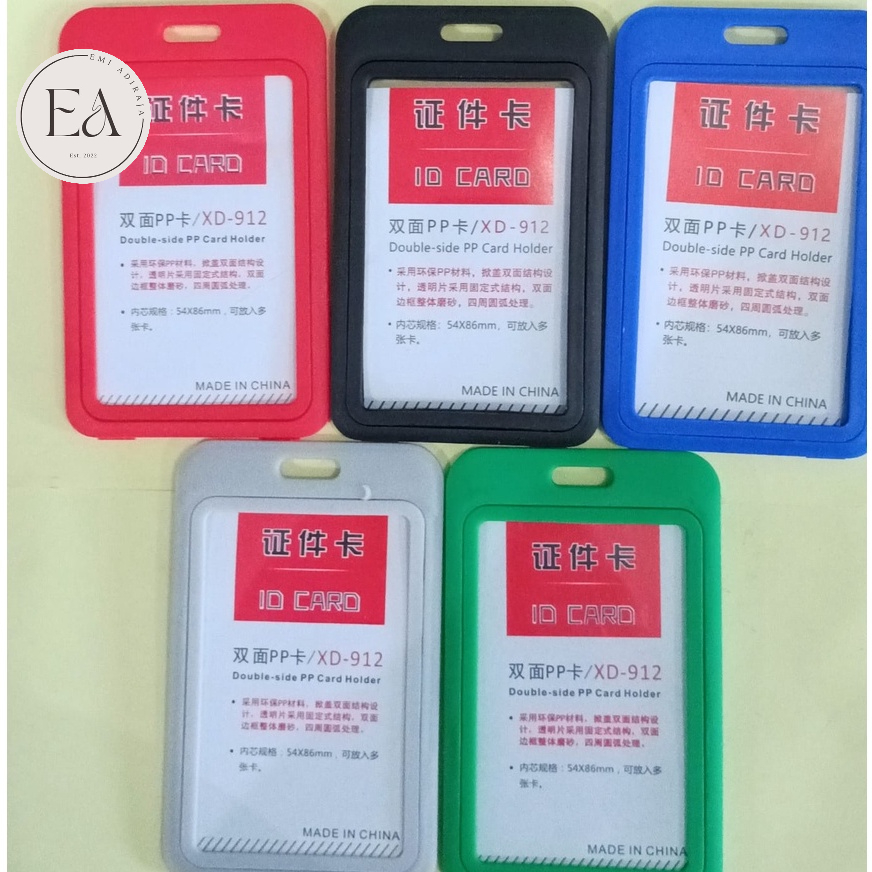 

Frame / Casing ID Card / Name Tag holder BOX TUTUP PLASTIK Warna