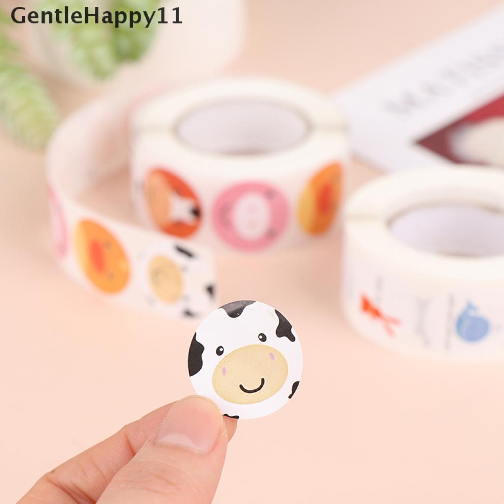 Gentlehappy 500Pcs / Set Stiker Klasik Motif Kartun Hewan Lucu Anti Air Untuk Dekorasi / Hadiah Anak