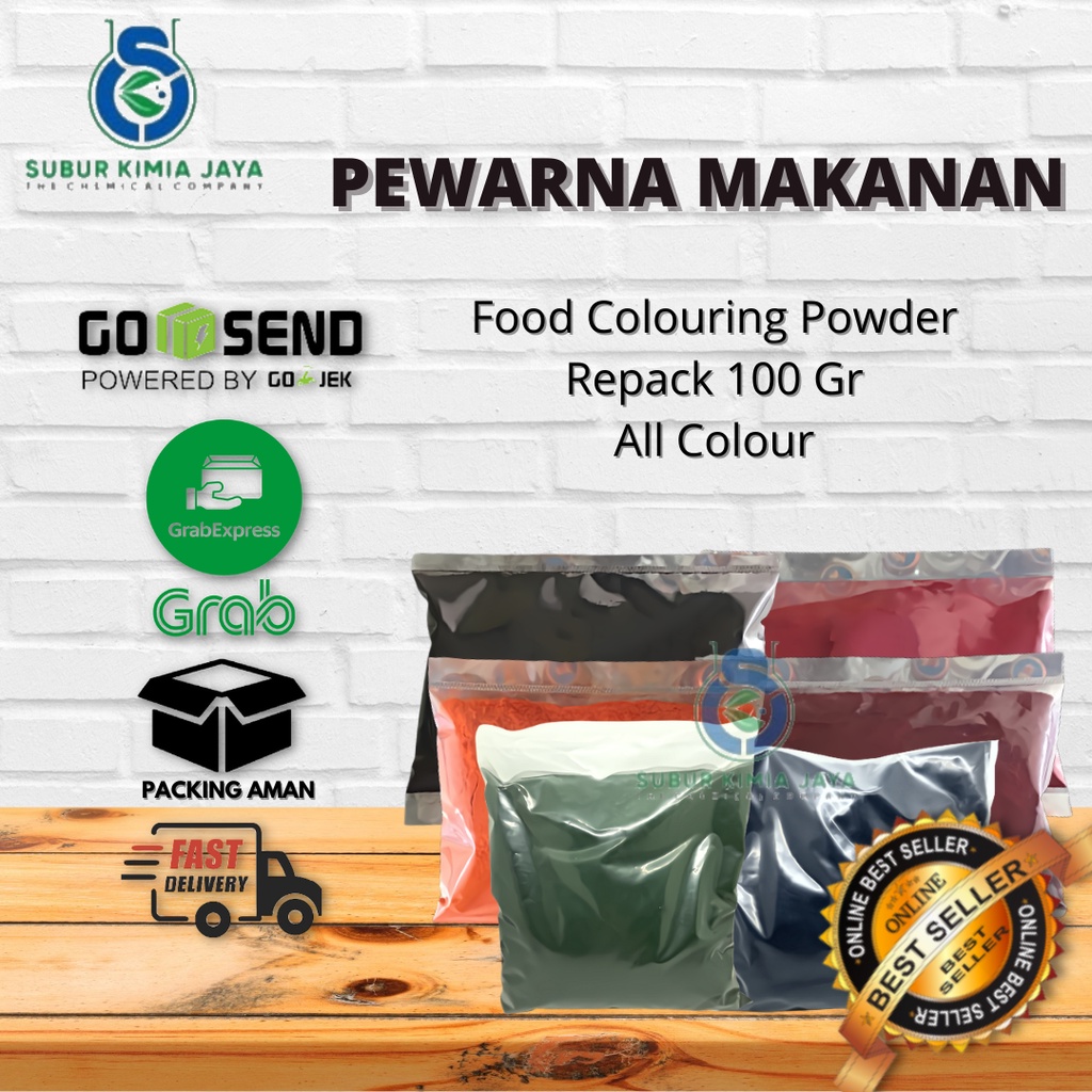 

Pewarna makanan ( Egg Yellow, Red Scarlet, Red Raspberry, Brill Blue, green, Dark Chocolate) Premium