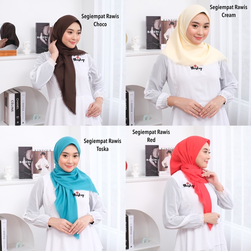 Jilbab Katun Rawis Segiempat Saudia