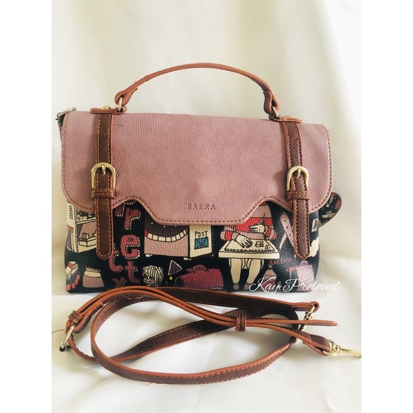 ❤️BOOM SALE❤️ BRERA ART FEVER SLING BAG PRELOVED BAG TAS SECOND BRANDED
