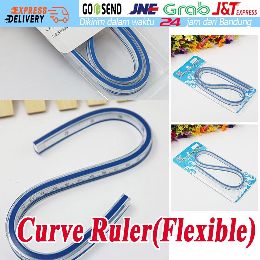 

Quilters Flexible Curve Ruler CT-40 / CT-60 - Penggaris Jahit Pola Lengkung Fleksibel 60CM / 40CM