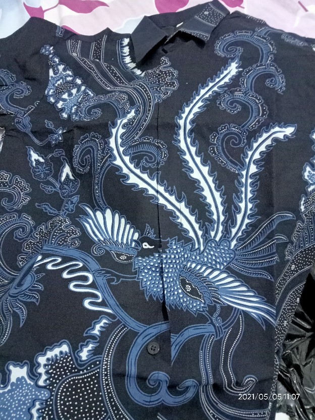 Risna Batik Hrb026 Kenongo Hem Kemeja Batik Pria Lengan Pendek Katun Primis Premium Halus M L Xl