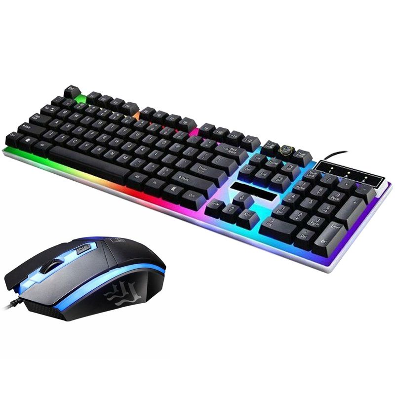 Keyboard Combo Gaming RGB Mechanical Feel with Mouse - G21B