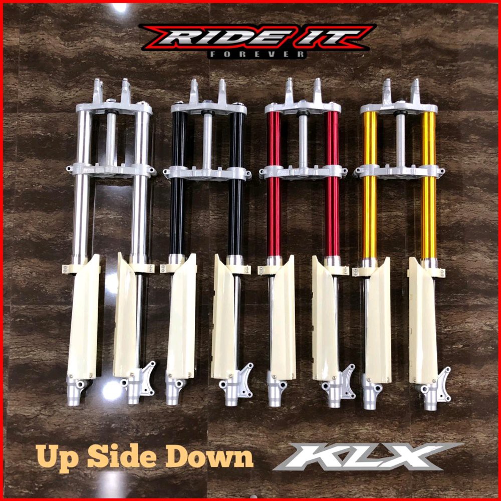 upsidedown klx150 kawasaki by ride it shock depan klx150