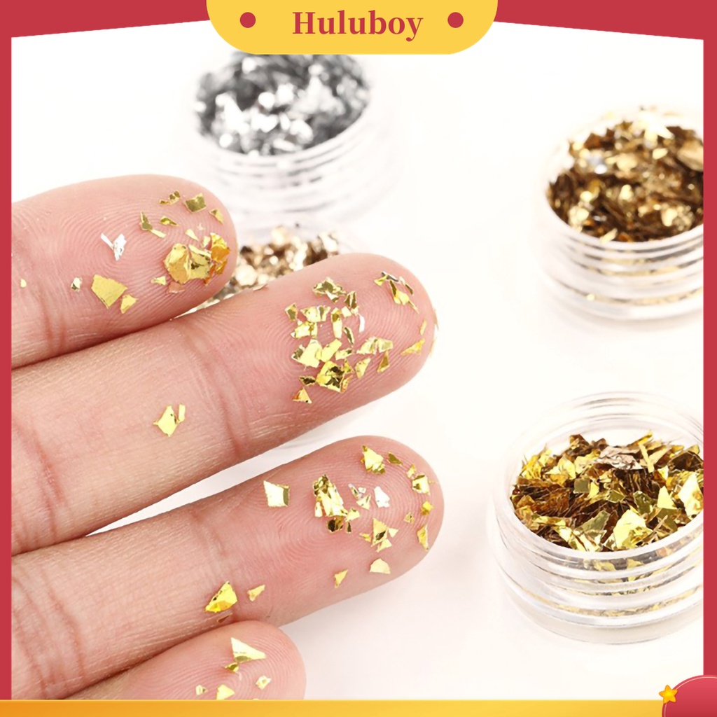 Huluboy Huluboy♡ 12pcs Kertas Foil Pelindung Kuku Untuk Pedicure