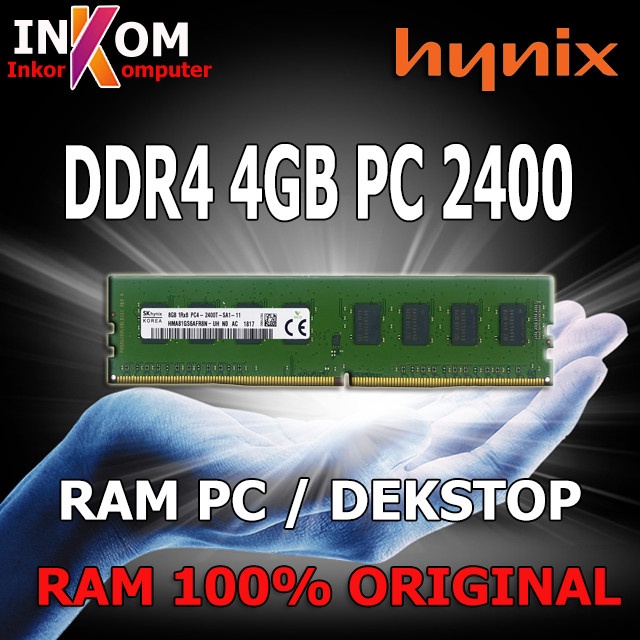 RAM PC MEMORY DDR4 4GB PC4 - 2400