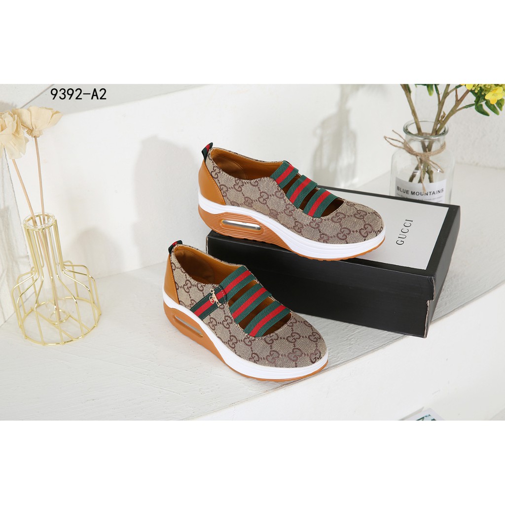 GC Wedges GG Canvas Slip On Shoes 9392-A2