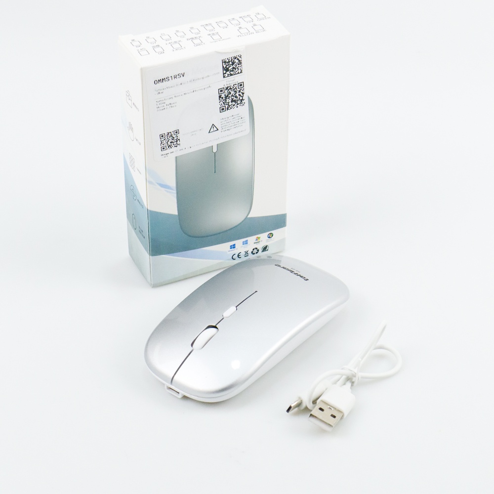 Taffware Mouse Wireless 2.4G Rechargeable - HS-09 - Silver