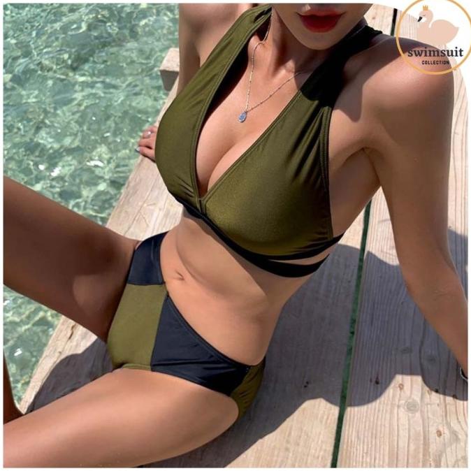 Swimsuit Collection Bikini Set Baju Renang Bikini Two Pieces 8089