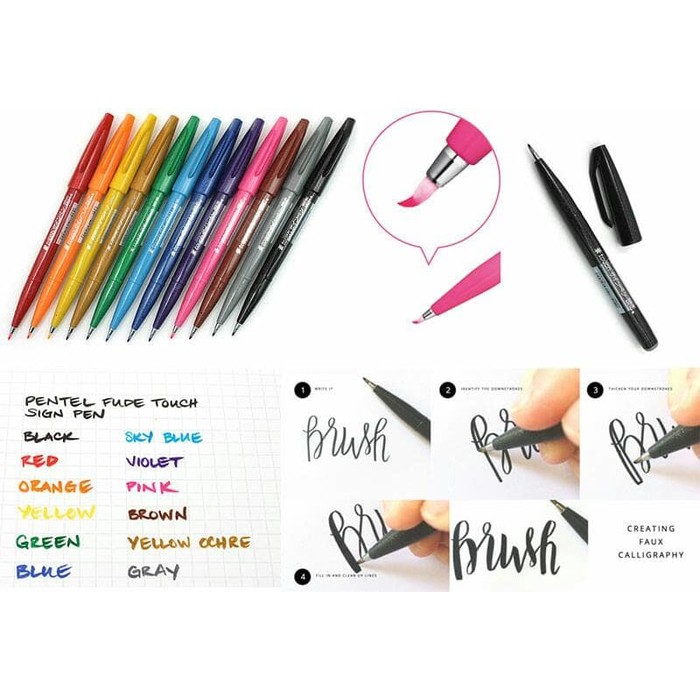 

PENTEL Fude Touch Satuan (1pc) - Brush Pen