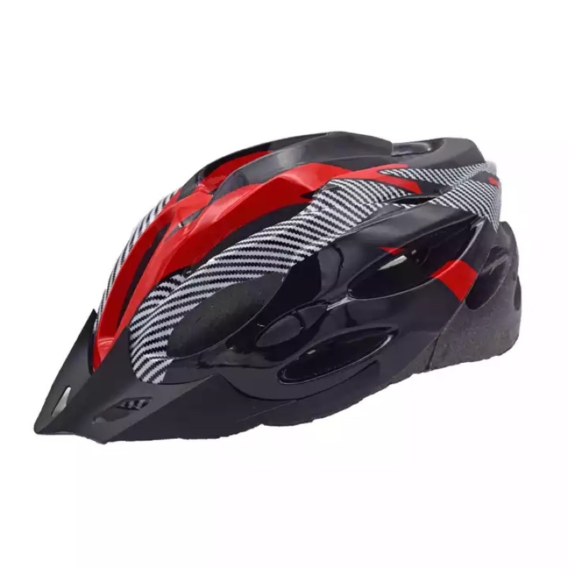 TaffSPORT Helm Sepeda dewasa EPS Foam PVC Shell - x10 - Black