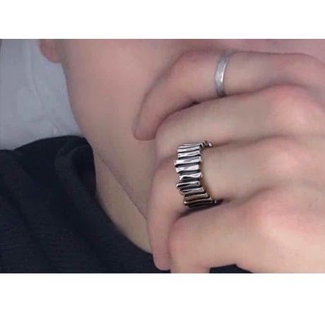 Cincin Bentuk irregular Gaya retro Korea