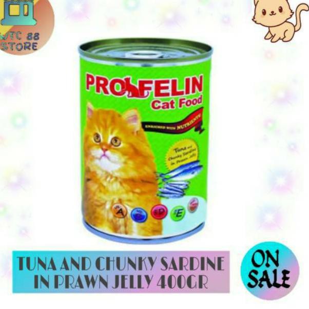 Best Price Makanan Kucing Profelin Kaleng 400gr Tuna And Chuncky