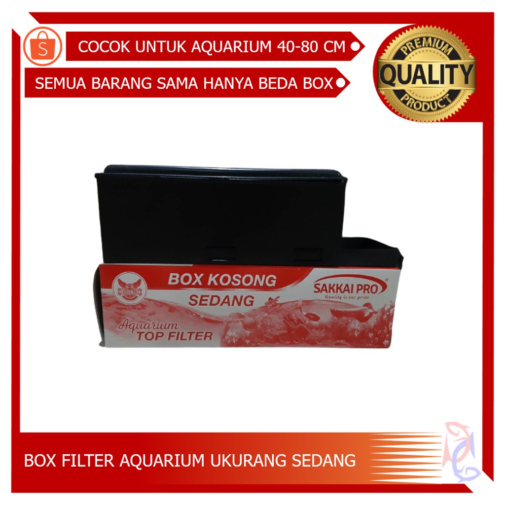 BOX FILTER KOSONG SEDANG TOP FILTER KOSONG SEDANG BOX FILTER AQUASCAPE KOTAK FILTER SAKKAI PRO