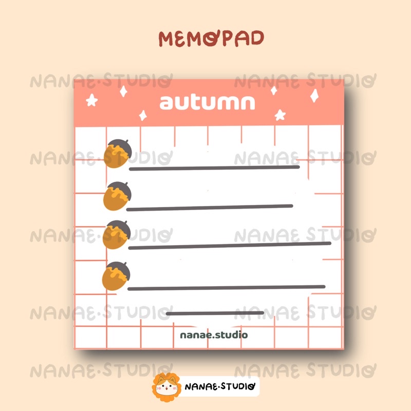 

Memopad - Autumn MP18 | Nanae.studio