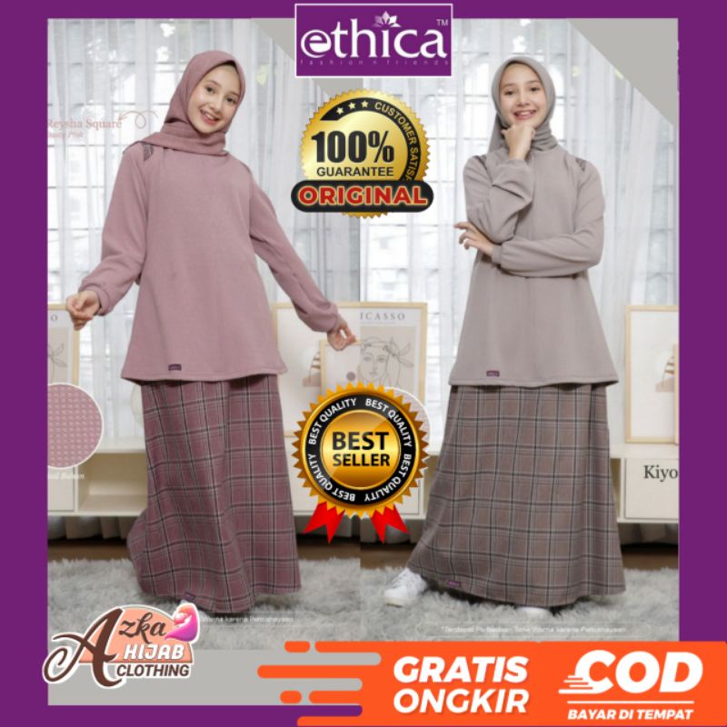 ETHICA KIYOMI 03 BAJU SETELAN ANAK REMAJA KEKINIAN / BAJU ATASAN WANITA SET ROK / ATASAN WANITA LENG