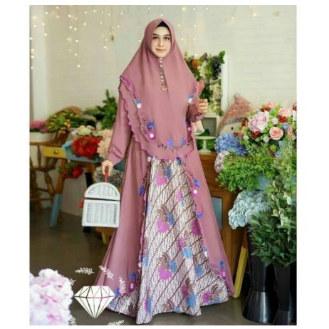 SYARI ANGGUN WANITA LEBARAN-BAJU GAMIS LEBARAN-BAJU JUBAH TERBARU-SYARI WANITA 2021-GAMIS LEBARAN