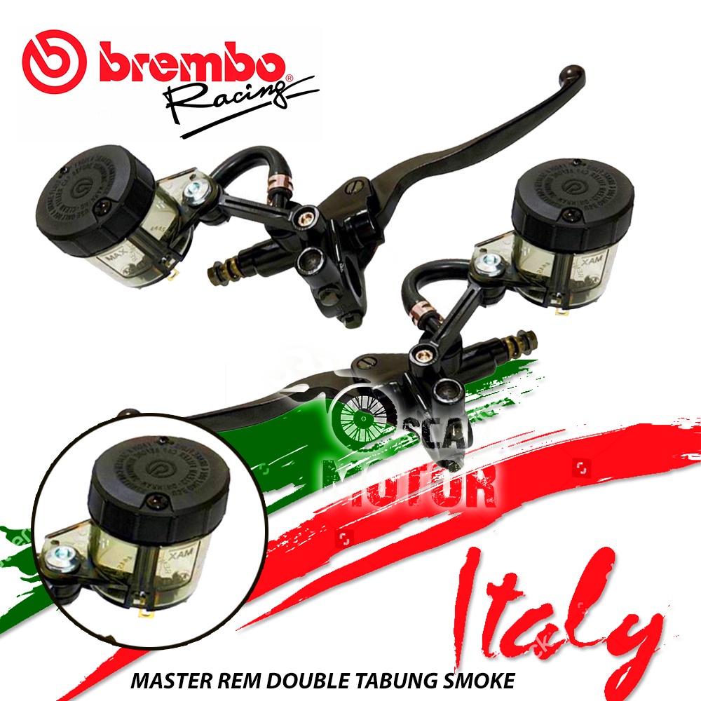 HANDLE MASTER REM DOUBLE TABUNG BIGSMOKE FULL BLACK MATH BRB UNIVERSAL motor