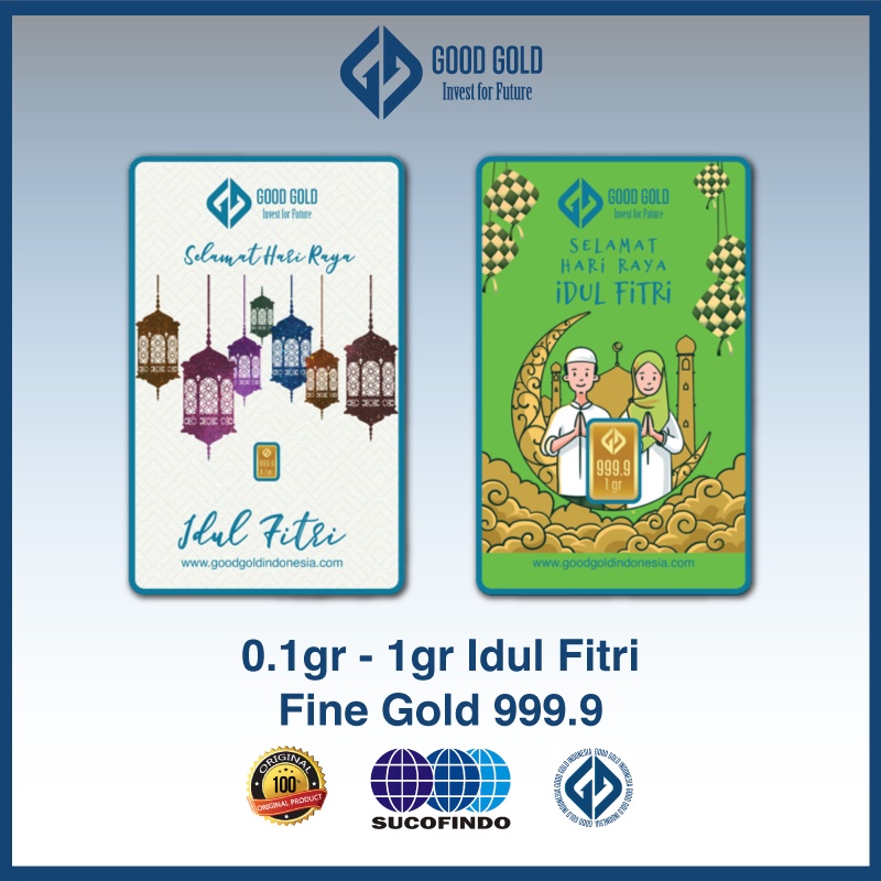 Logam Mulia Good Gold edisi Idul Fitri/ Idul Fitri Gift/ Hadiah Lebaran