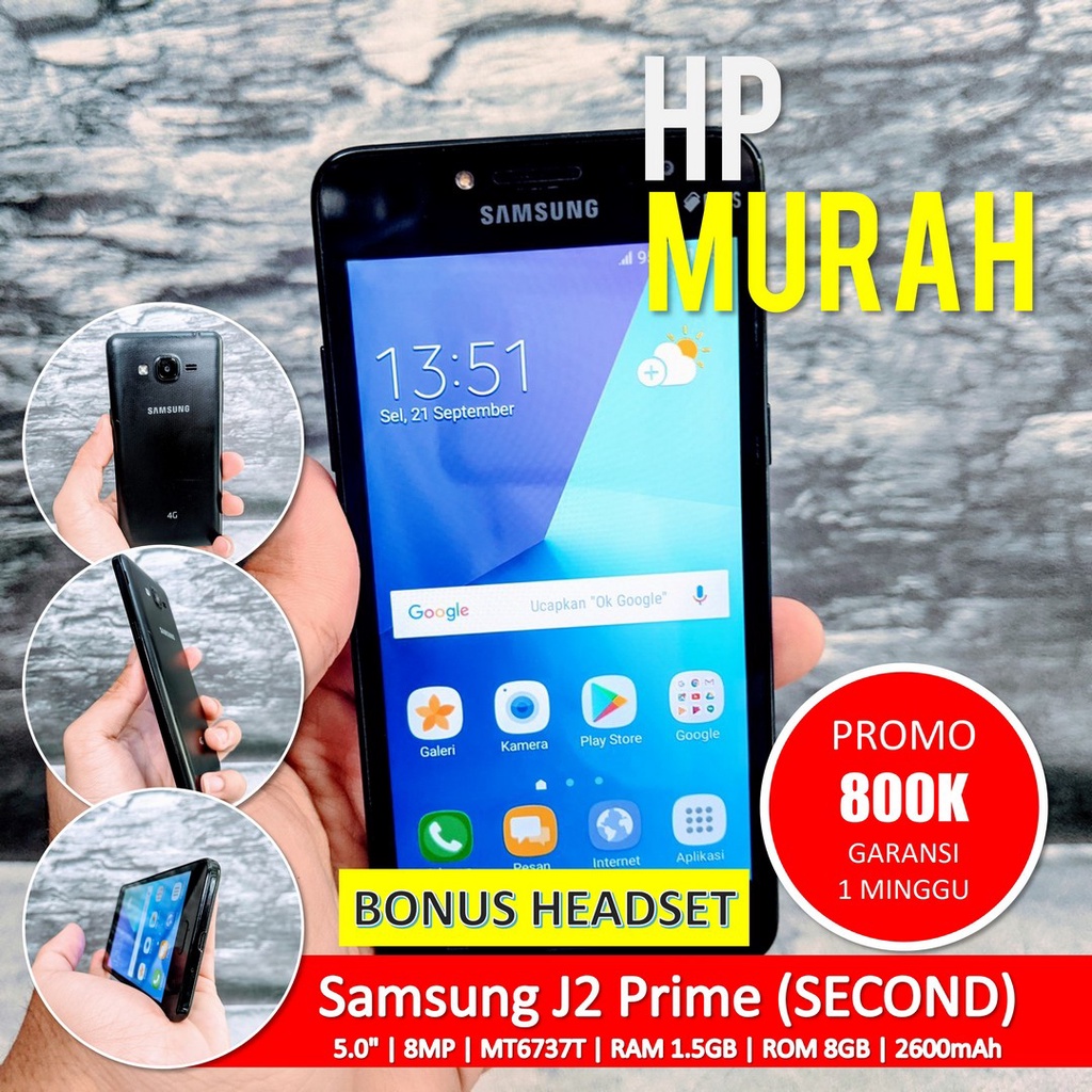 [Bisa COD] Samsung Galaxy J2 Prime Mulus 4G LTE Siap Pakai – Android Second Seken Bekas Handphone Mu