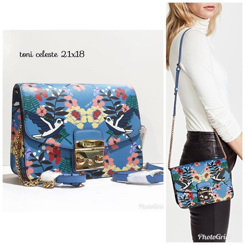 tas furla metropolis toni small crossbody celeste
