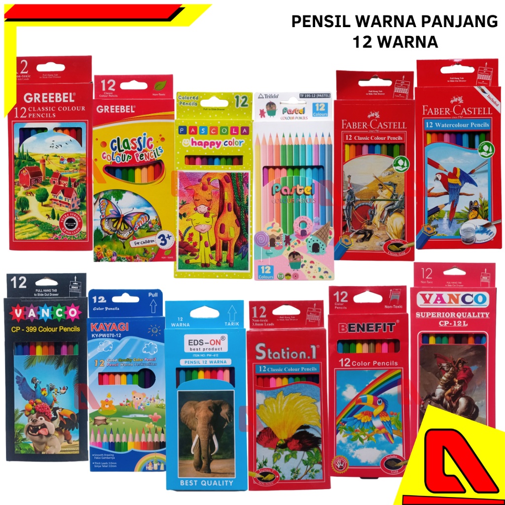 

PENSIL WARNA 12 WARNA PANJANG PENSIL WARNA SET 12 WARNA PANJANG MURAH