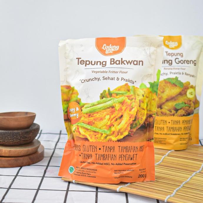 

Harap Baca Deskripsi Sebelum Order Ladang Lima Tepung Bakwan 200 Gr