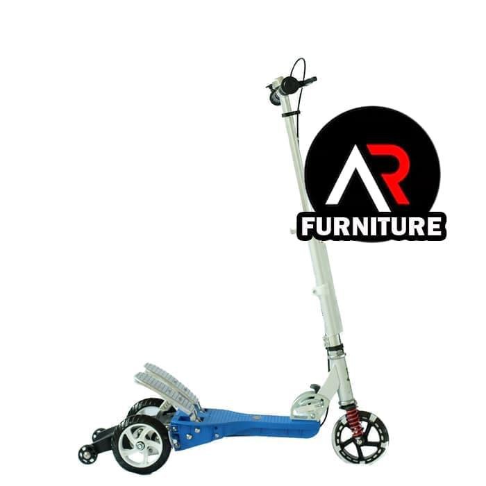 {sepatu roda 0606} Skuter Anak Pedal Injak Genjot Ungu RMB Lampu SNI murah/bagus/mantap