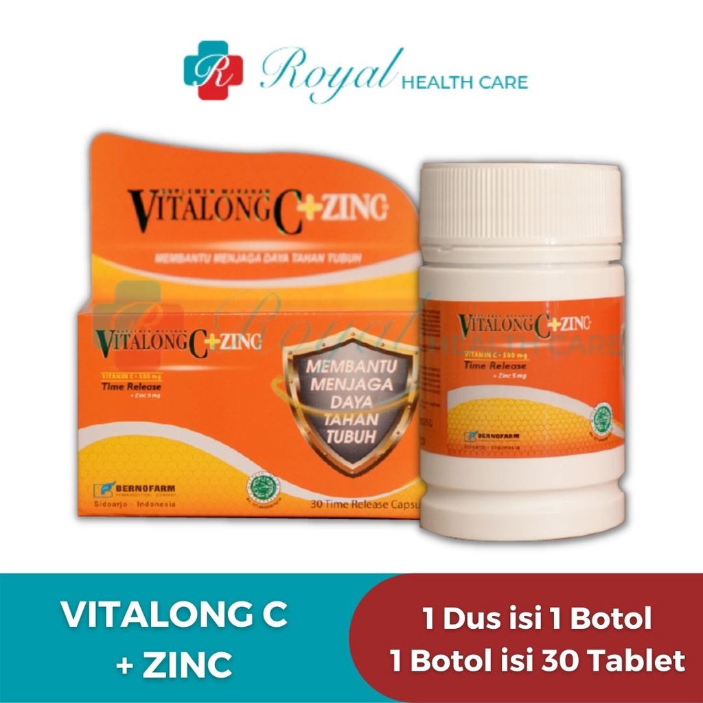 VITALONG C + ZINC 30 KAPSUL MULTIVITAMIN C - ZINC