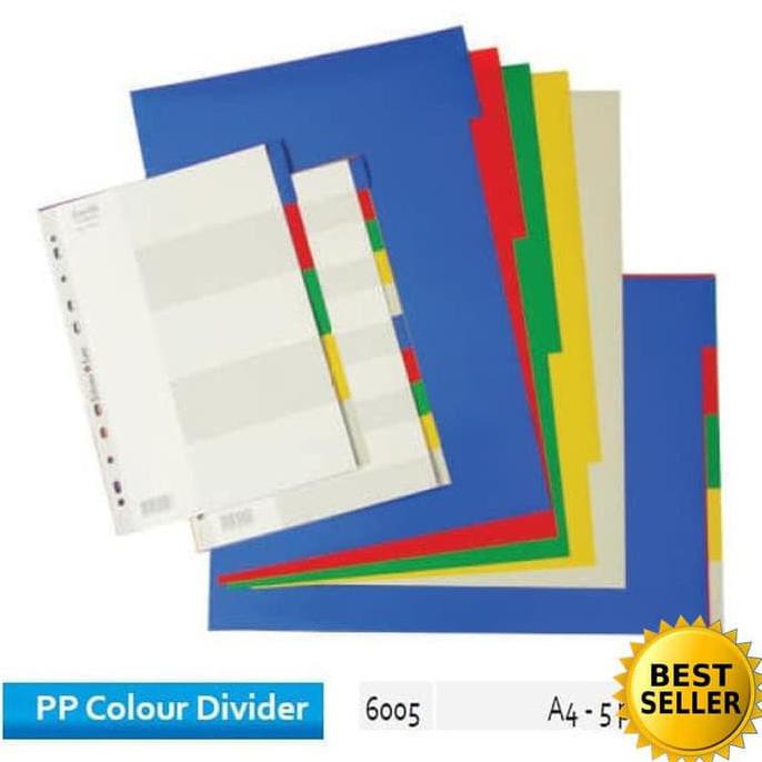 

BEST SELLER Divider / Pembatas Kertas Bantex 6005 A4 5 Pages TERJAMIN