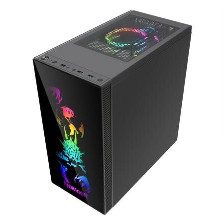 Redragon PC Case RGB 2 Fan GC-608 SteelJaw - Casing Komputer Gaming