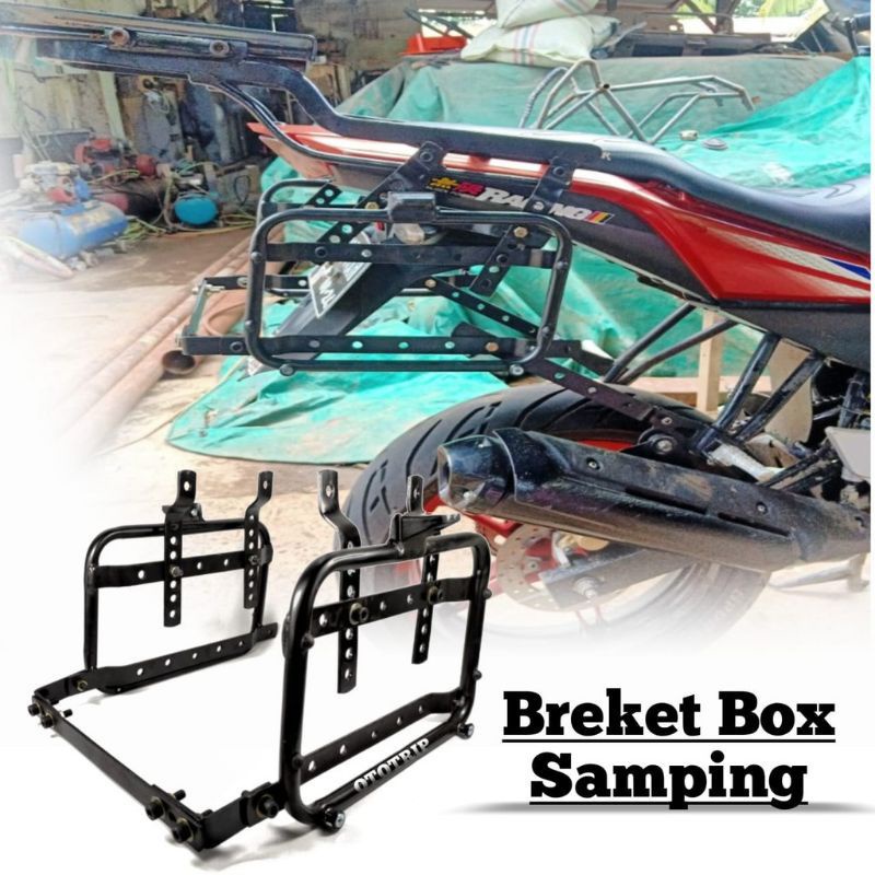 BRAKET BRACKET SIDE BOX SB 2000 + STABILIZER FULL FITTING UNIVERSAL Breket SB2000