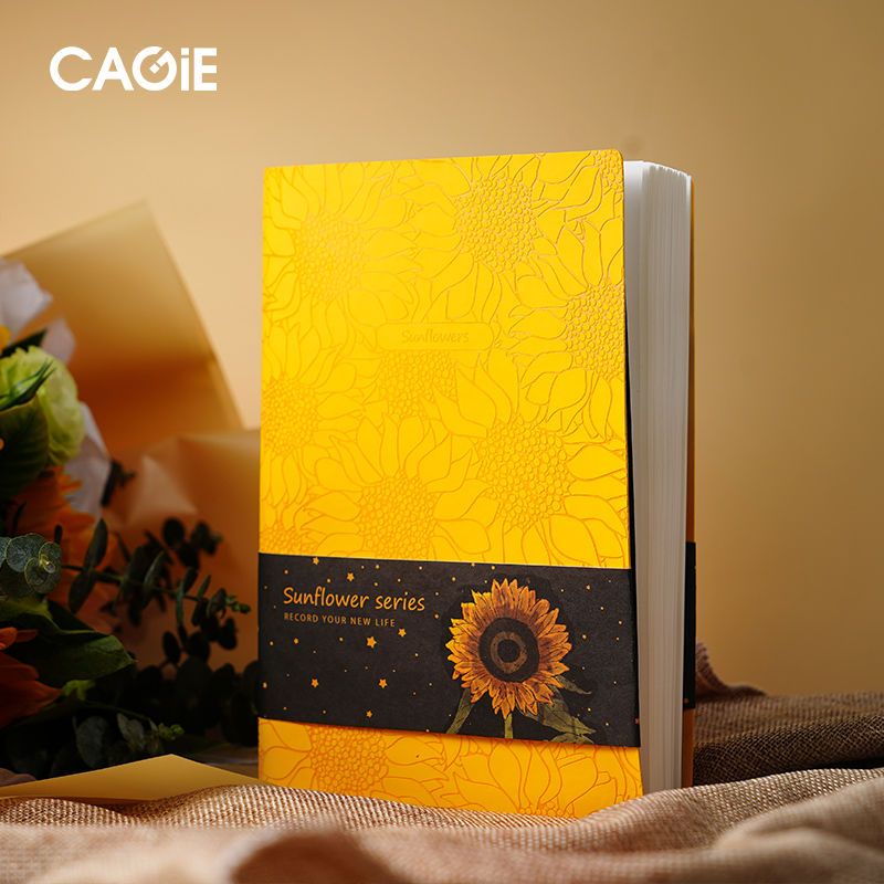 

☫Buku catatan bunga matahari yang lucu, buku pegangan mahasiswa, notepad yang menebal, buku harian sastra bernilai tinggi