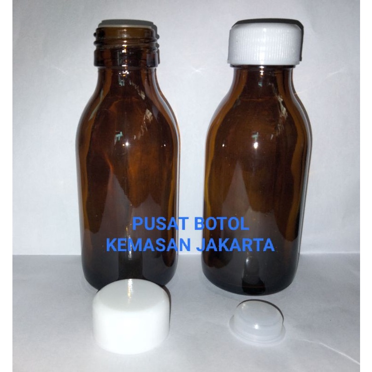 BOTOL KACA COKLAT 100ML BODE BOTOL OBAT BOTOL MINYAK BOTOL FARMASI LAB