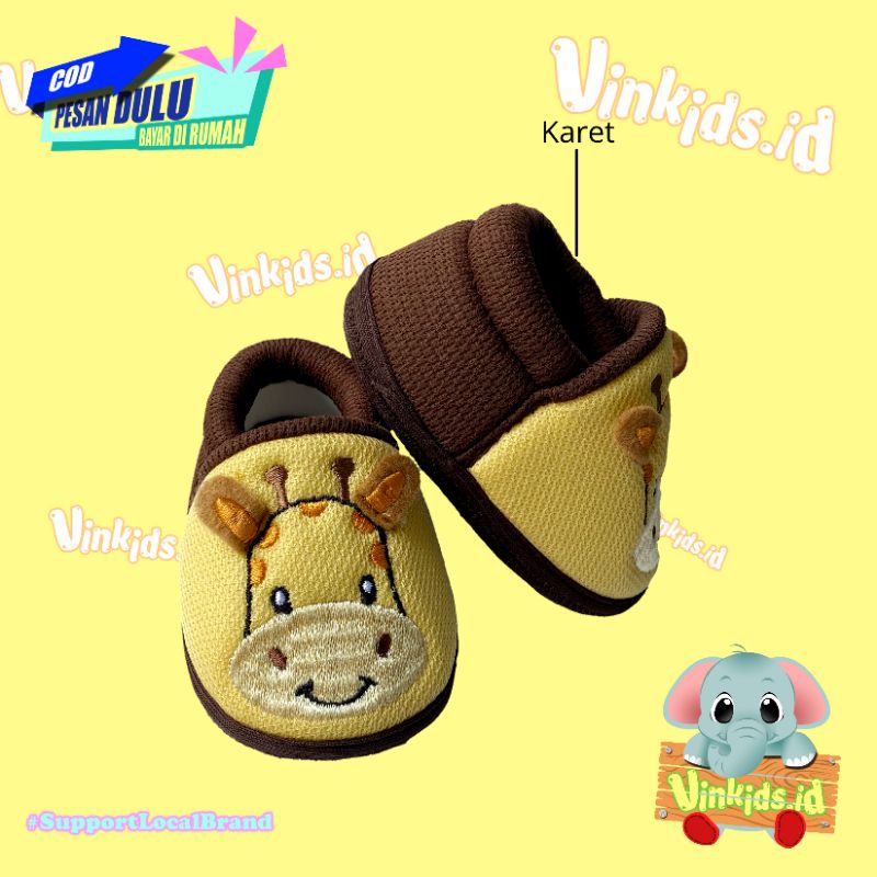 Vinkids Sepatu Bayi Laki Laki 0 12 Bulan Prewalker / Sepatu Bayi Lucu  / Sepatu Bayi Karakter / Sepatu Prewalker