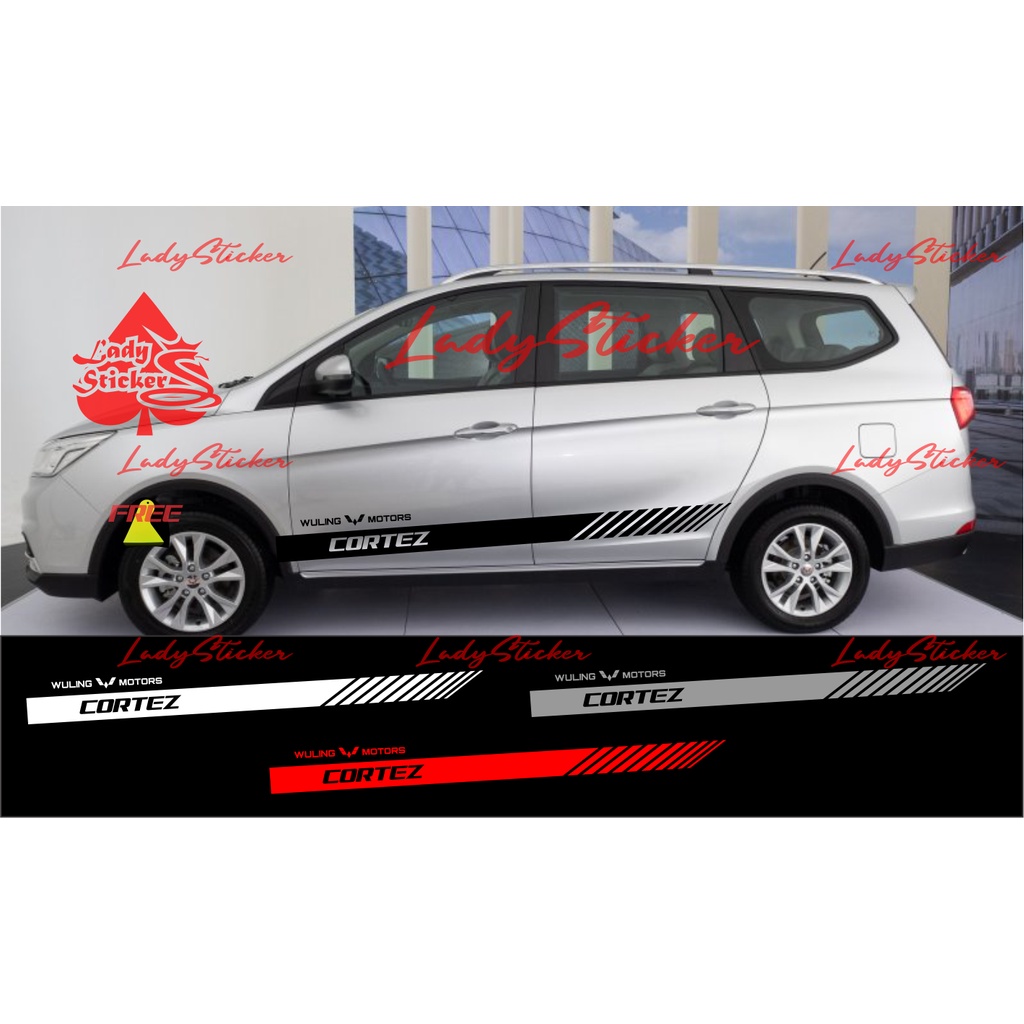TERBARU sticker stiker mobil wuling cortez cutting sticker mobil wuling cortez almaz confero custom 