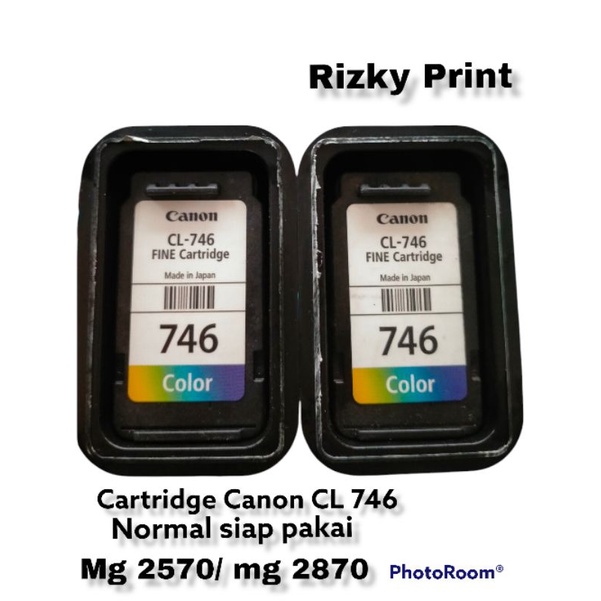 Catridge Canon CL 746 Warna MG 2570 MG 2570s MG 2870 Normal Siap Pakai Murah