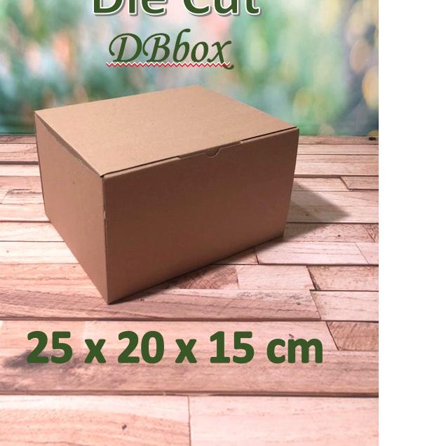 

( 10 pcs ) kardus 25x20x15 cm....Die Cut kotak tas -aksesoris-dll model box pizza