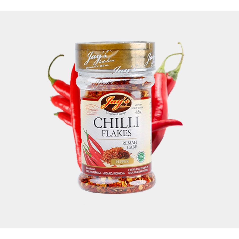 

CHILLI FLAKES REMAH CABE /CABAI 45G JAY'S KITCHEN