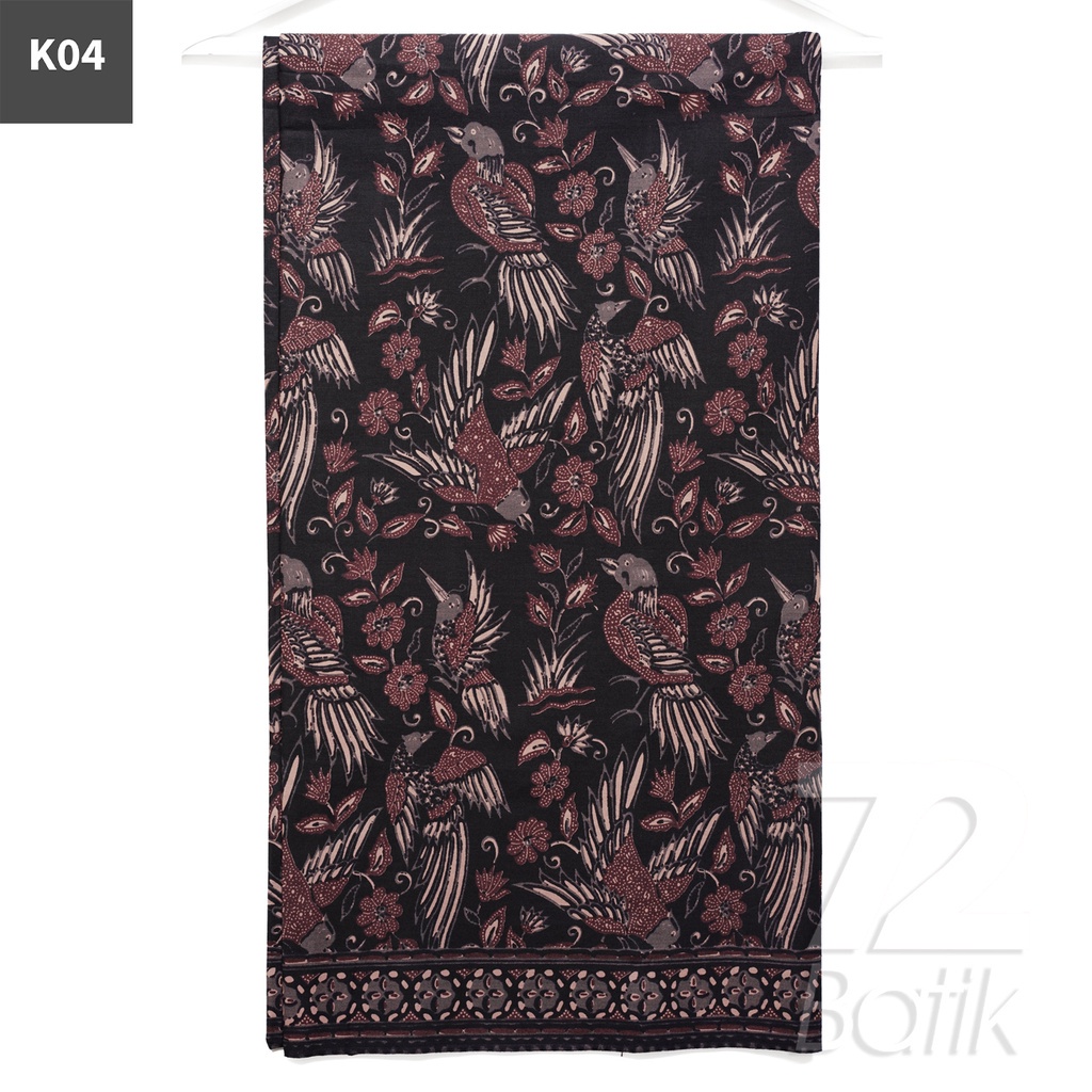 KAIN BATIK PREMIUM Bahan Katun Motif Burung Taman Warna Cream 721588 Cap 72 Jarik Jarit Samping Kebat Panjang Batik Katun Modern Premium Bahan Seragam Batik Pernikahan Kantor Keluarga Murah Kamen Jadi Batik Bali Lembaran