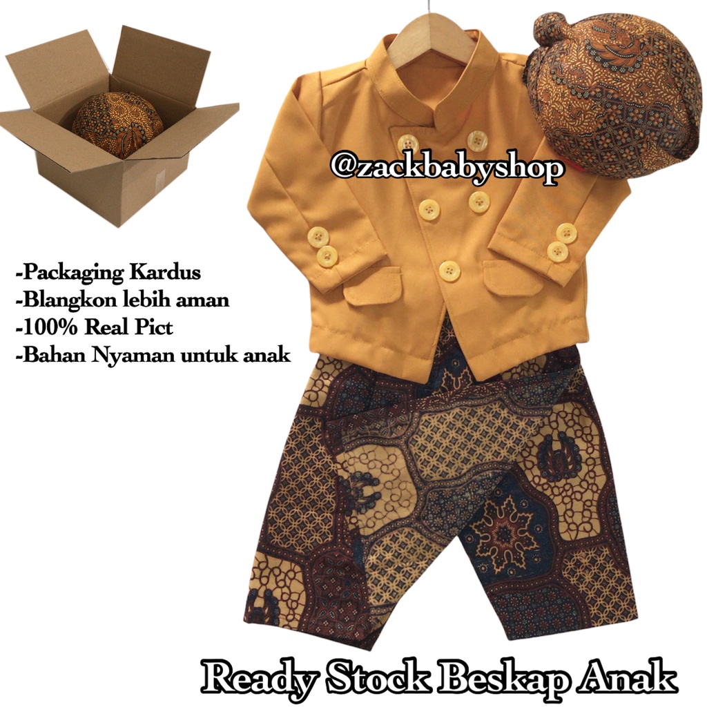 BESKAP ANAK DAN BESKAP BAYI WARNA GOLD MODEL BAWAHAN CELANA ROK READY STOCK