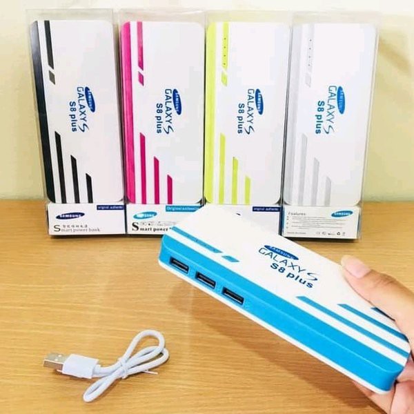 Samsung Powerbank S8plus 20000mah JSC18 3 PORT usb powerbank KW JSC18 samsung 20000 mah universal